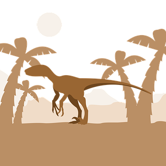 Silhouetteof Tyrannosaurus Rexat Night PNG image