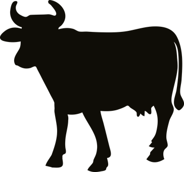 Silhouetteofa Bull PNG image