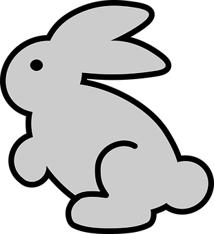 Silhouetteofa Bunny PNG image