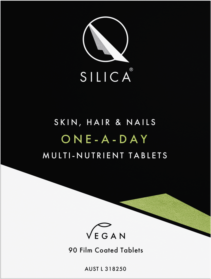 Silica Supplement Product Label PNG image