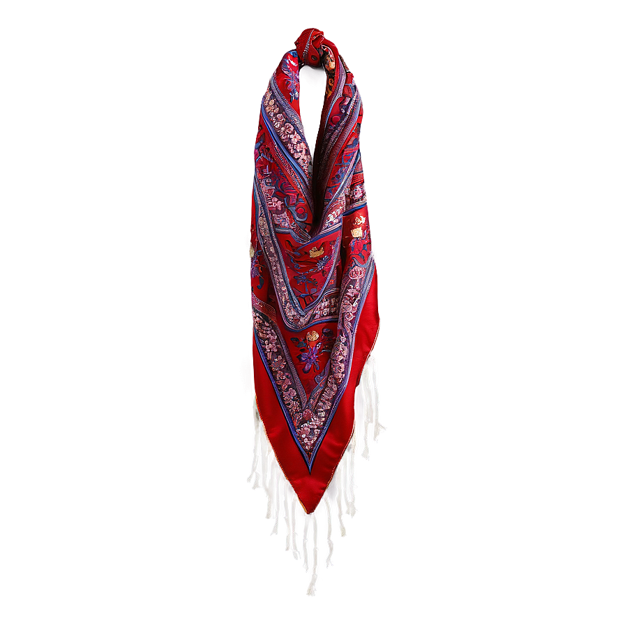 Silk Red Scarf Png 06252024 PNG image