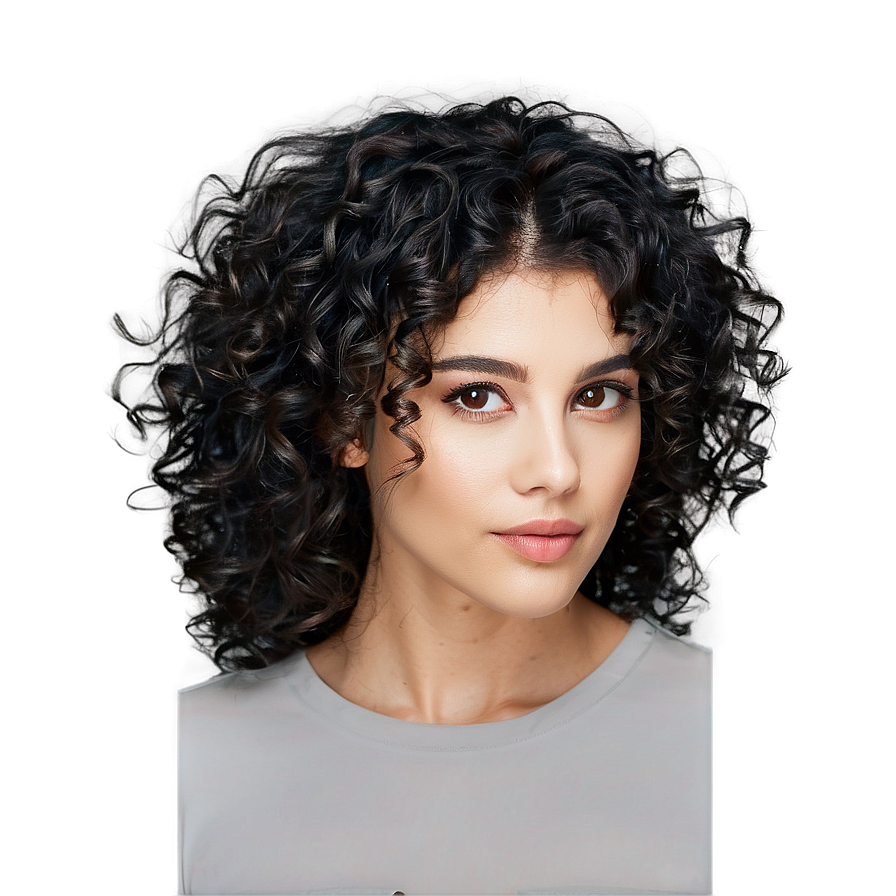 Silky Curly Hair Flow Png 05242024 PNG image