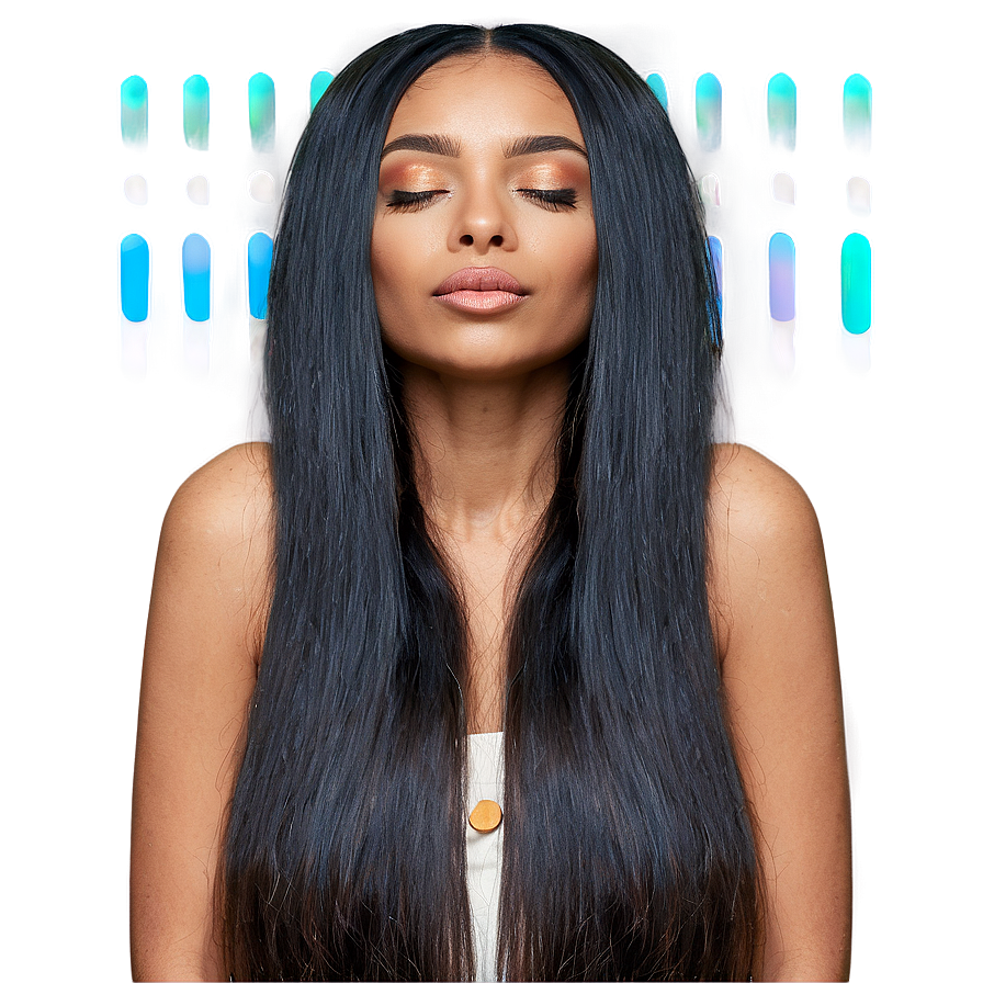 Silky Long Hair Model Png 78 PNG image