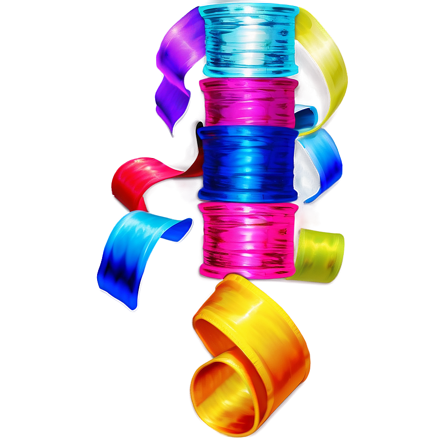 Silky Party Streamers Png 06282024 PNG image