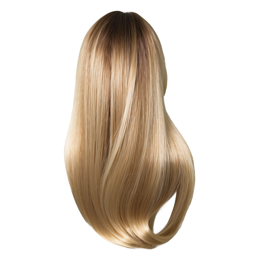 Silky Smooth Blonde Hair Png 6 PNG image