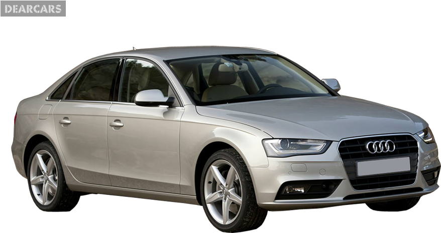 Silver Audi Sedan Profile View PNG image