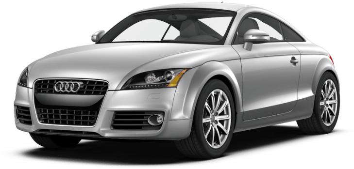 Silver Audi T T Coupe PNG image