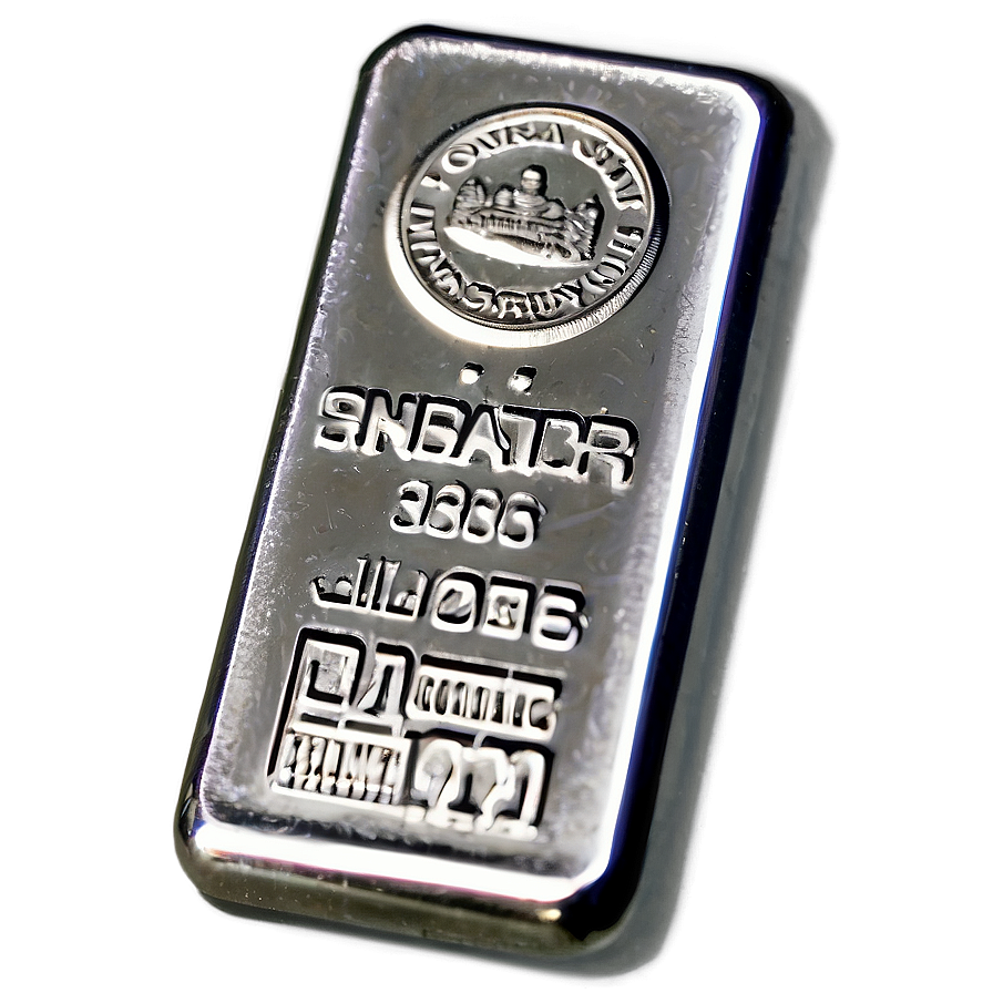 Silver Bar With Serial Number Png 98 PNG image