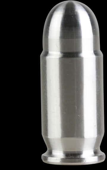 Silver Bullet Isolatedon Black PNG image