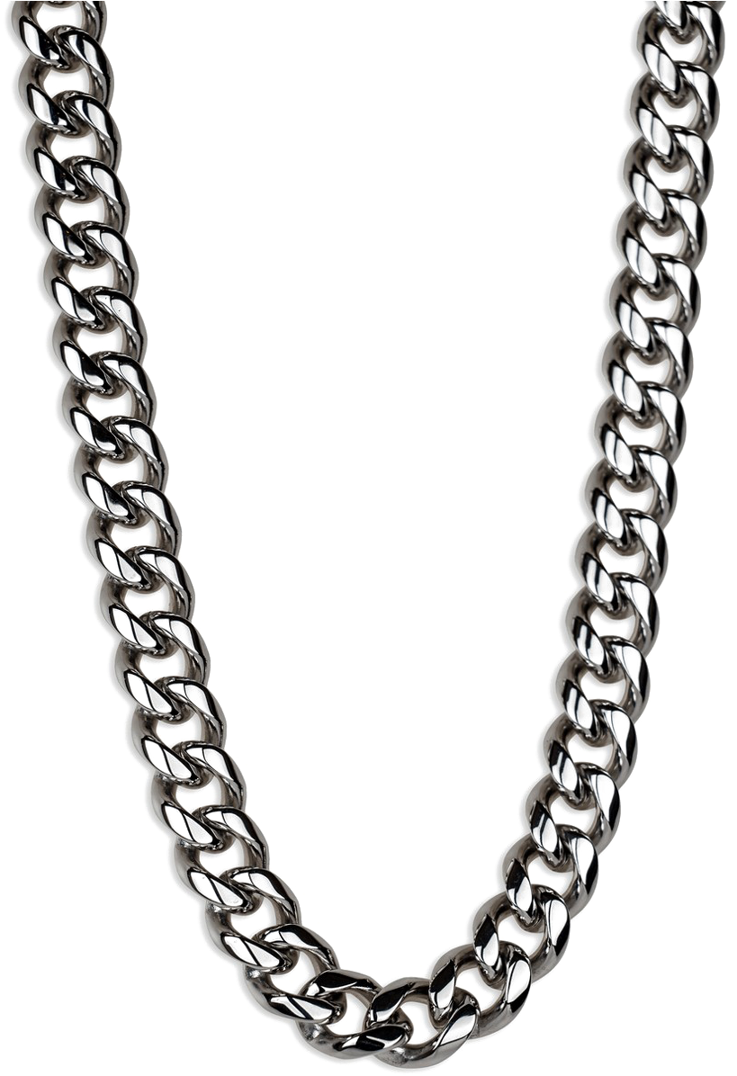 Silver Chain Gangster Style PNG image