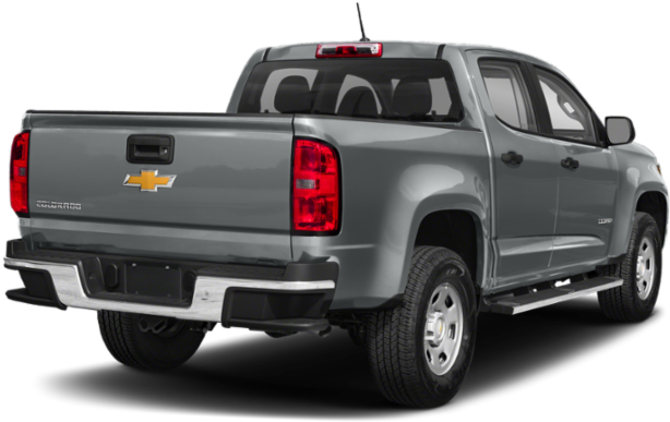 Silver Chevrolet Colorado Pickup Truck PNG image