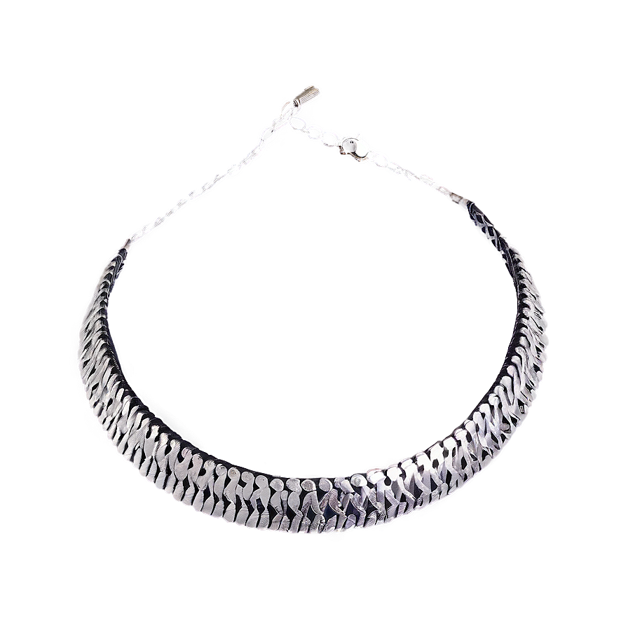 Silver Choker Necklace Png 78 PNG image