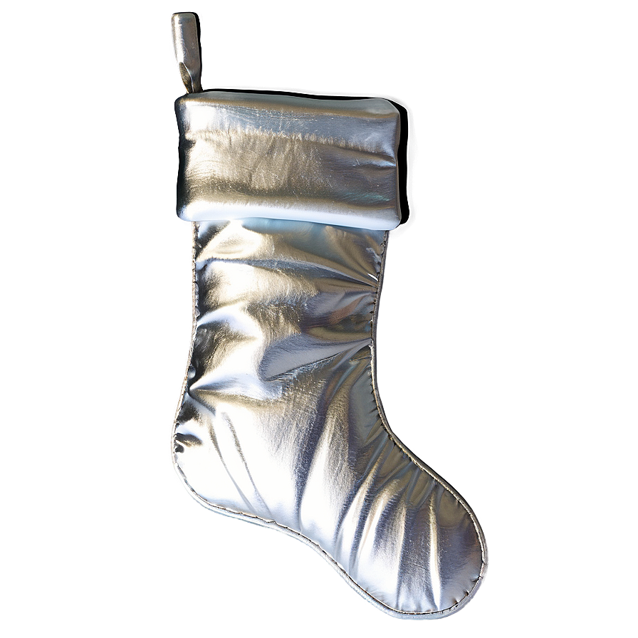 Silver Christmas Stocking Png Aiw19 PNG image