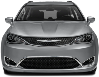 Silver Chrysler Vehicle Front View PNG image