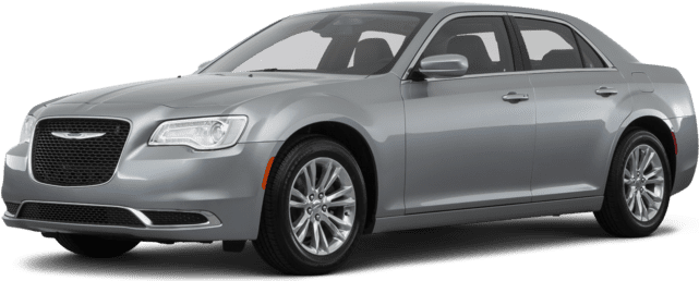 Silver Chrysler300 Sedan Profile View PNG image