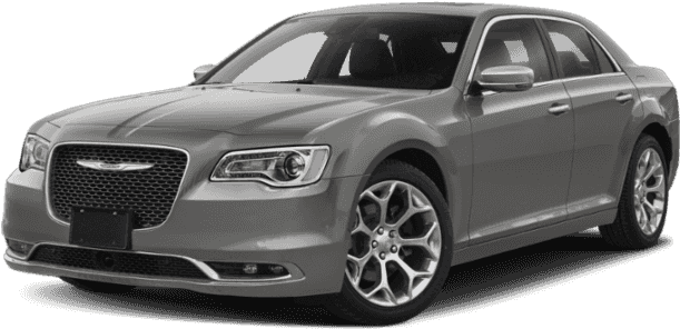 Silver Chrysler300 Sedan PNG image