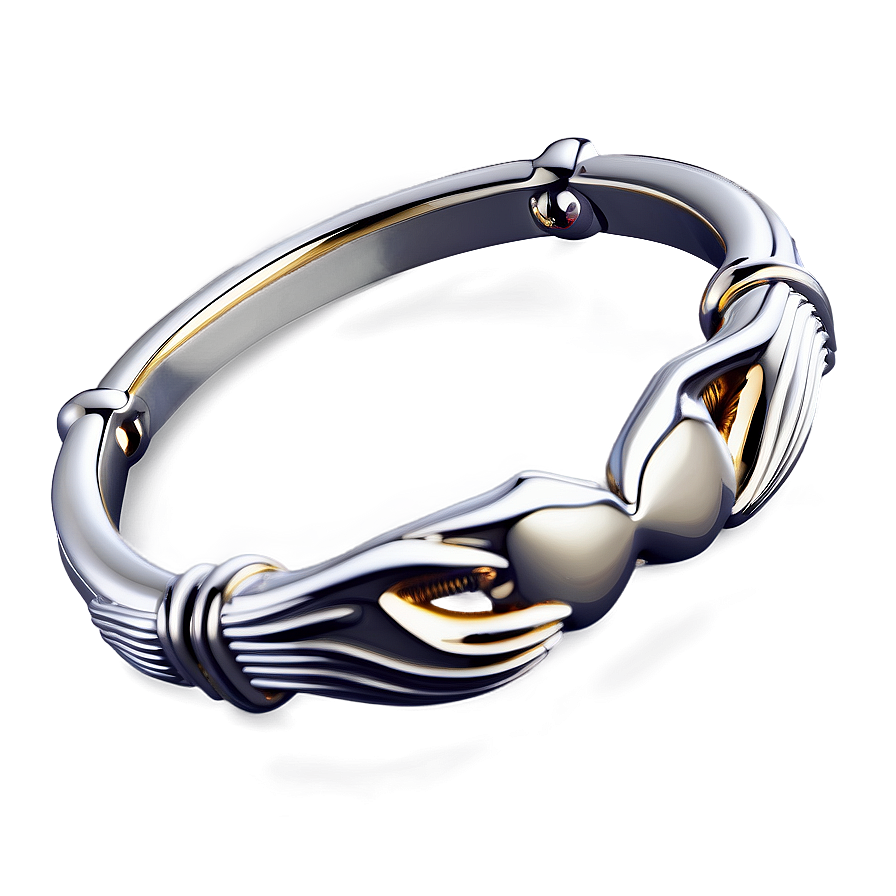 Silver Claddagh Ring Png 80 PNG image