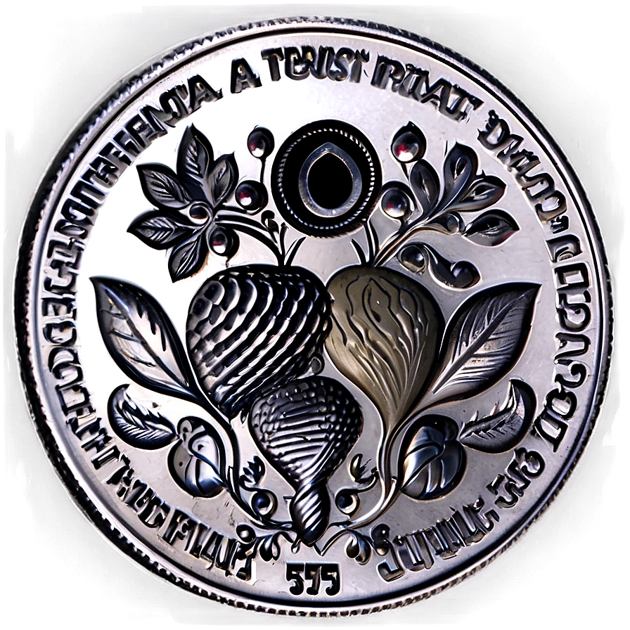 Silver Coin A PNG image