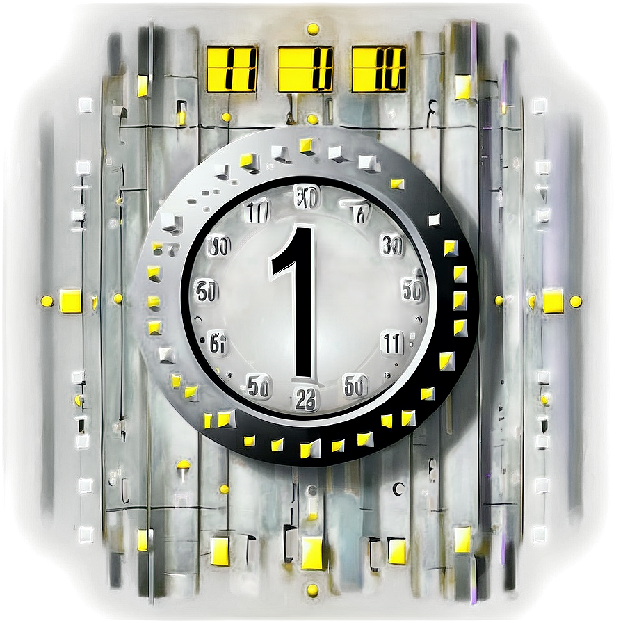 Silver Countdown Timer Png Gdy PNG image