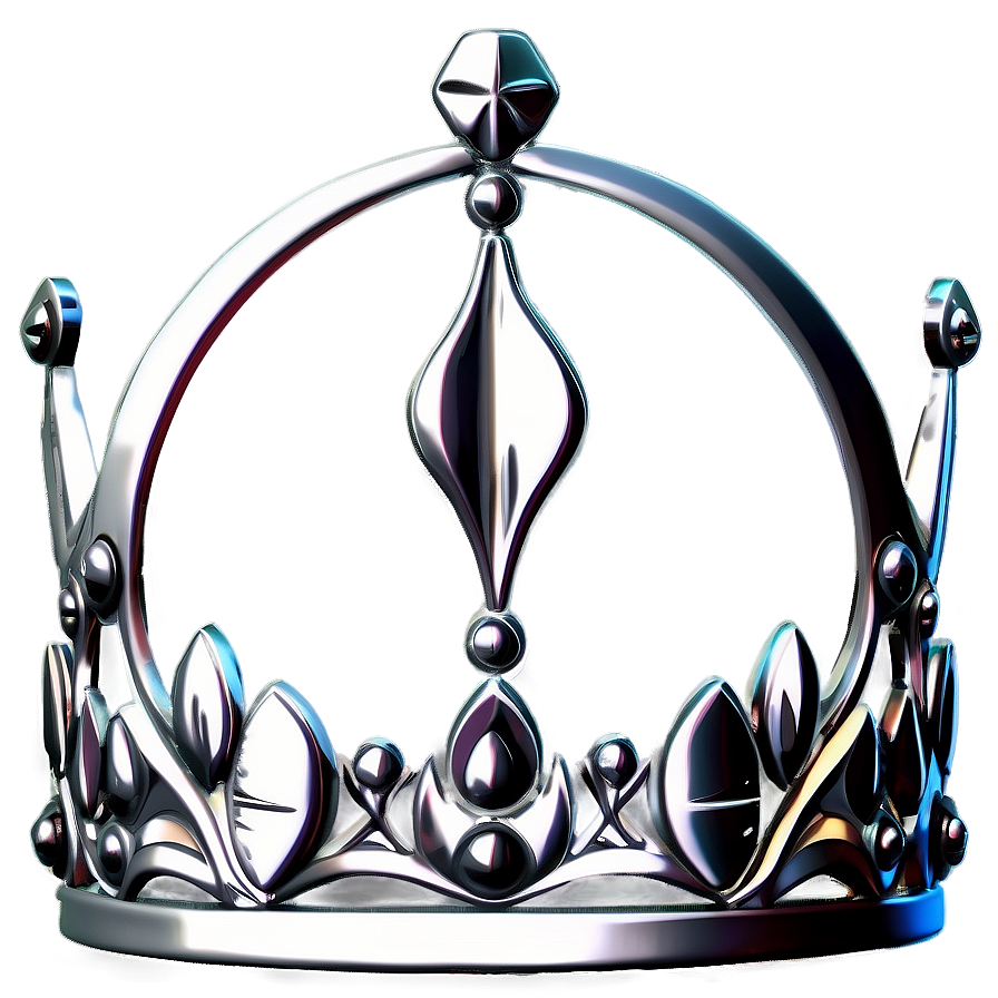 Silver Crown Design Png 94 PNG image