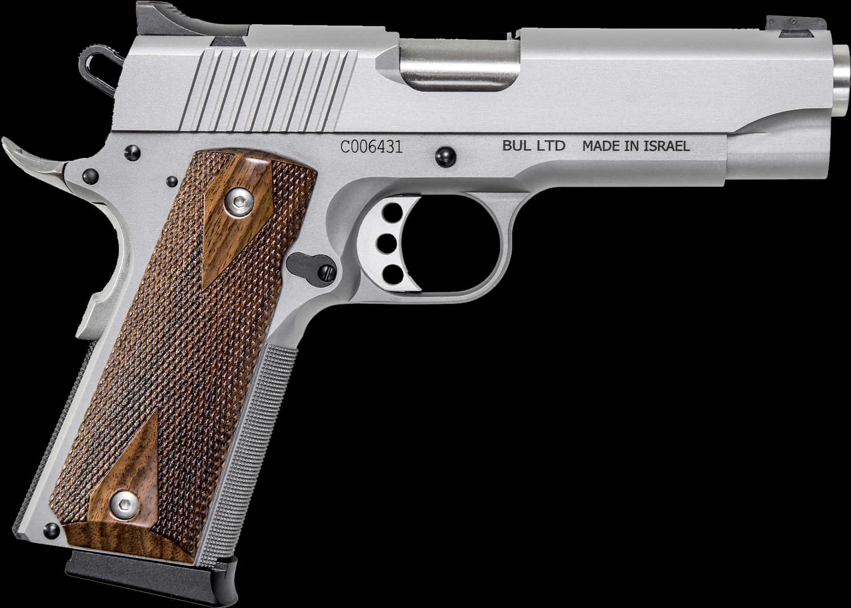 Silver Desert Eagle Pistol PNG image