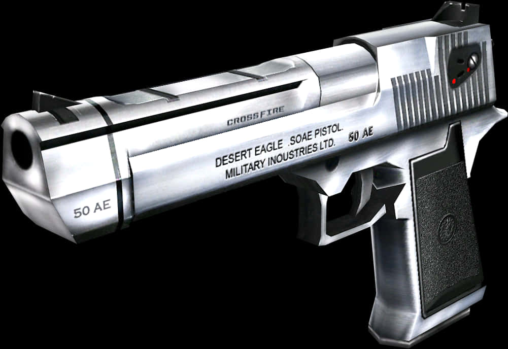 Silver Desert Eagle50 A E PNG image