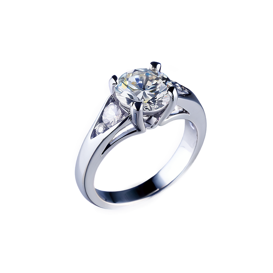 Silver Diamond Ring Png 06212024 PNG image