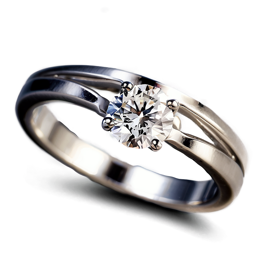 Silver Engagement Ring Png Gmh50 PNG image