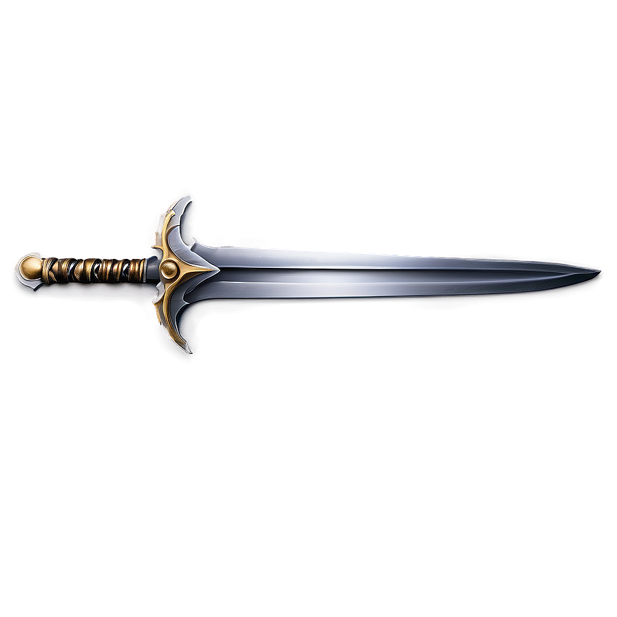 Silver Excalibur Sword Png 06292024 PNG image