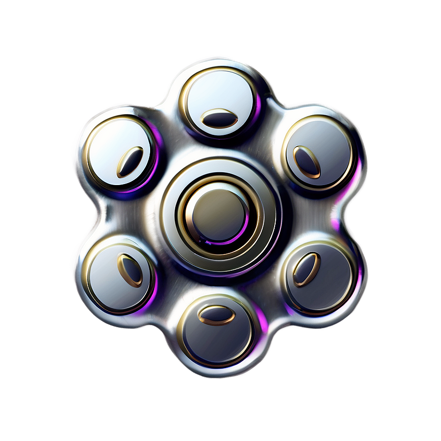 Silver Fidget Spinner Png Ike19 PNG image