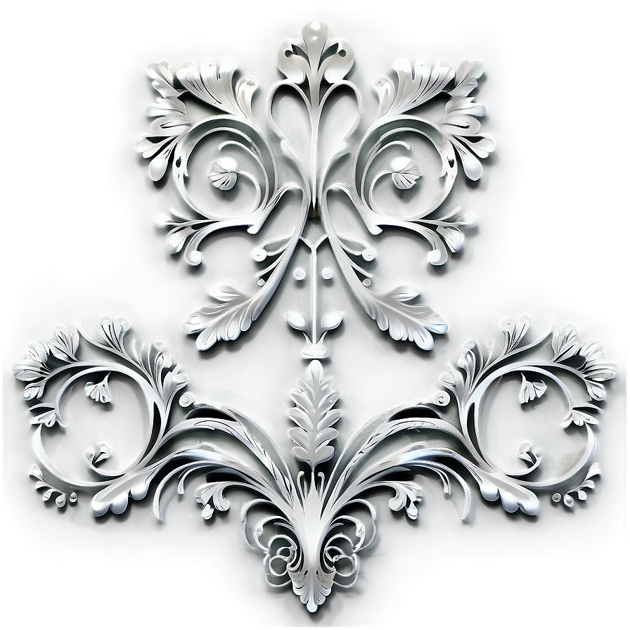 Silver Filigree Overlay Png Bes99 PNG image