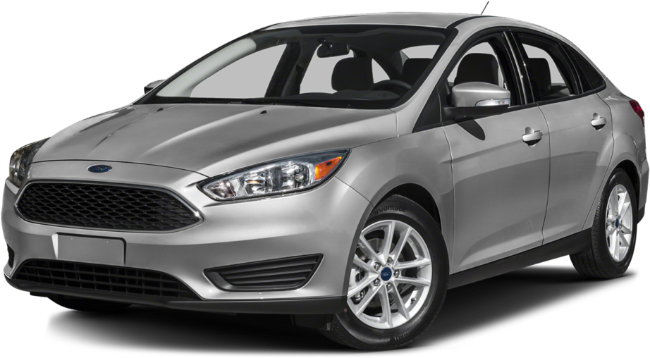 Silver Ford Focus Sedan Profile View PNG image