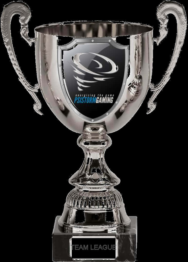 Silver Gaming Trophy Psi Storm Team League PNG image