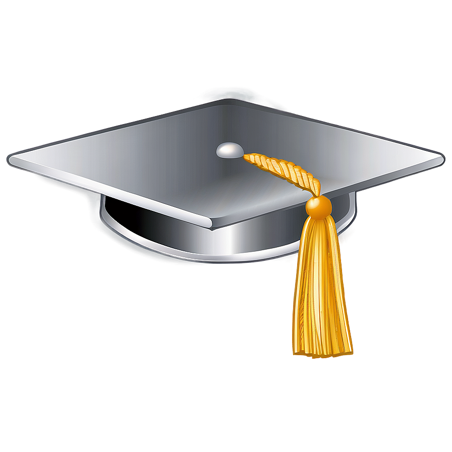 Silver Graduation Cap Clipart Gnd PNG image