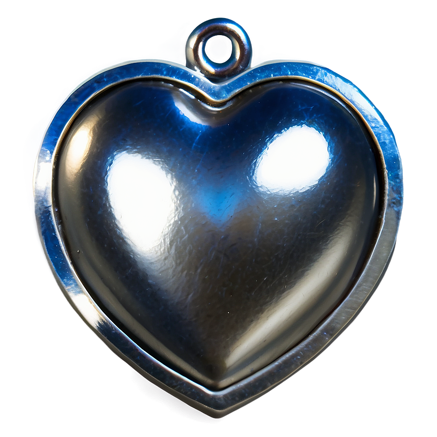 Silver Heart Charm Png Vfo PNG image