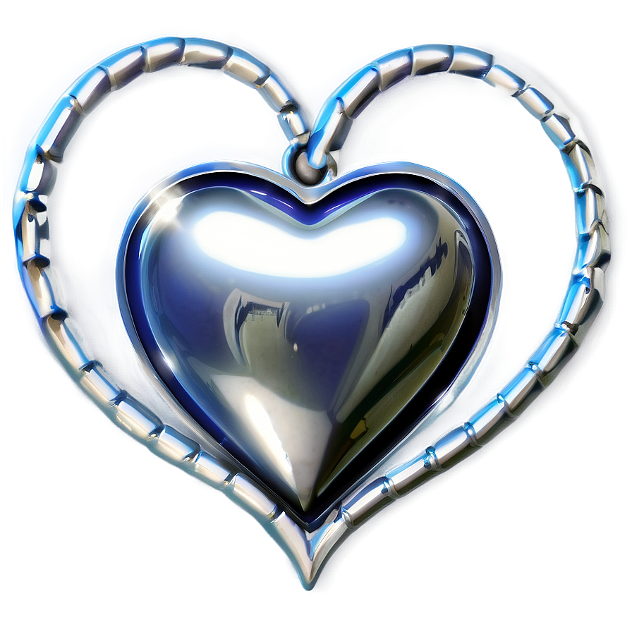 Silver Heart Clipart Png Mse65 PNG image