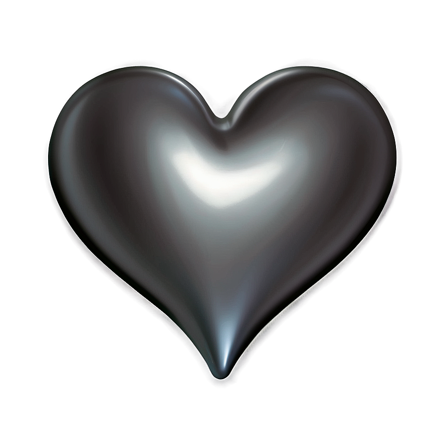 Silver Heart Emoji Png 20 PNG image