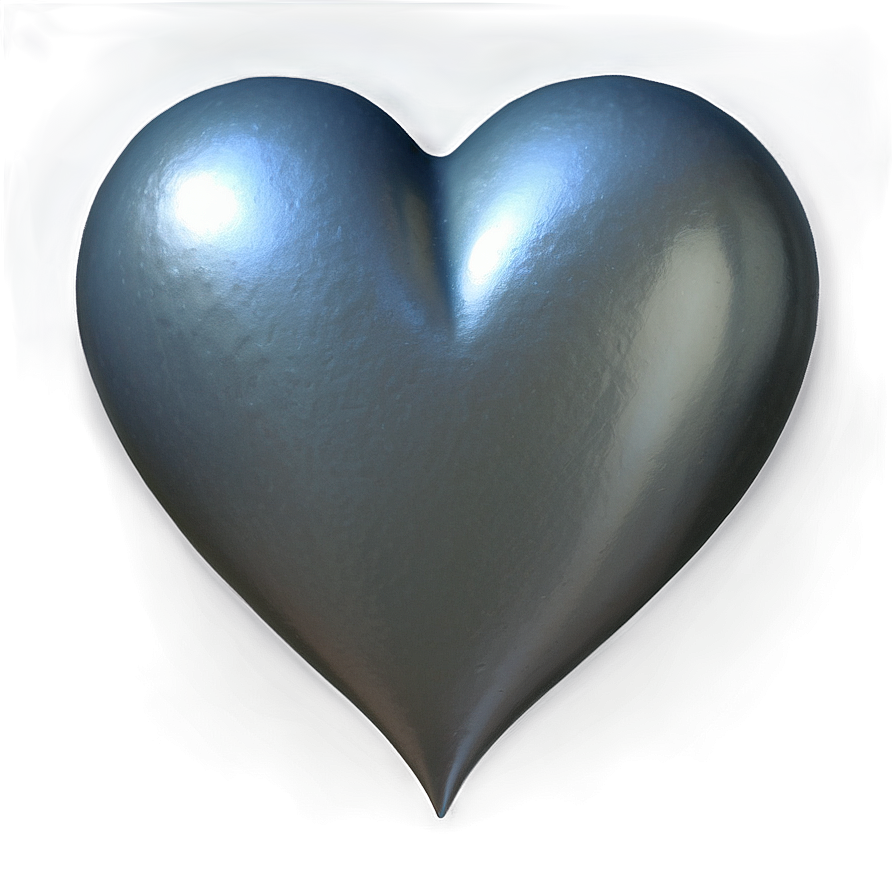 Silver Heart Emoji Png Aor PNG image