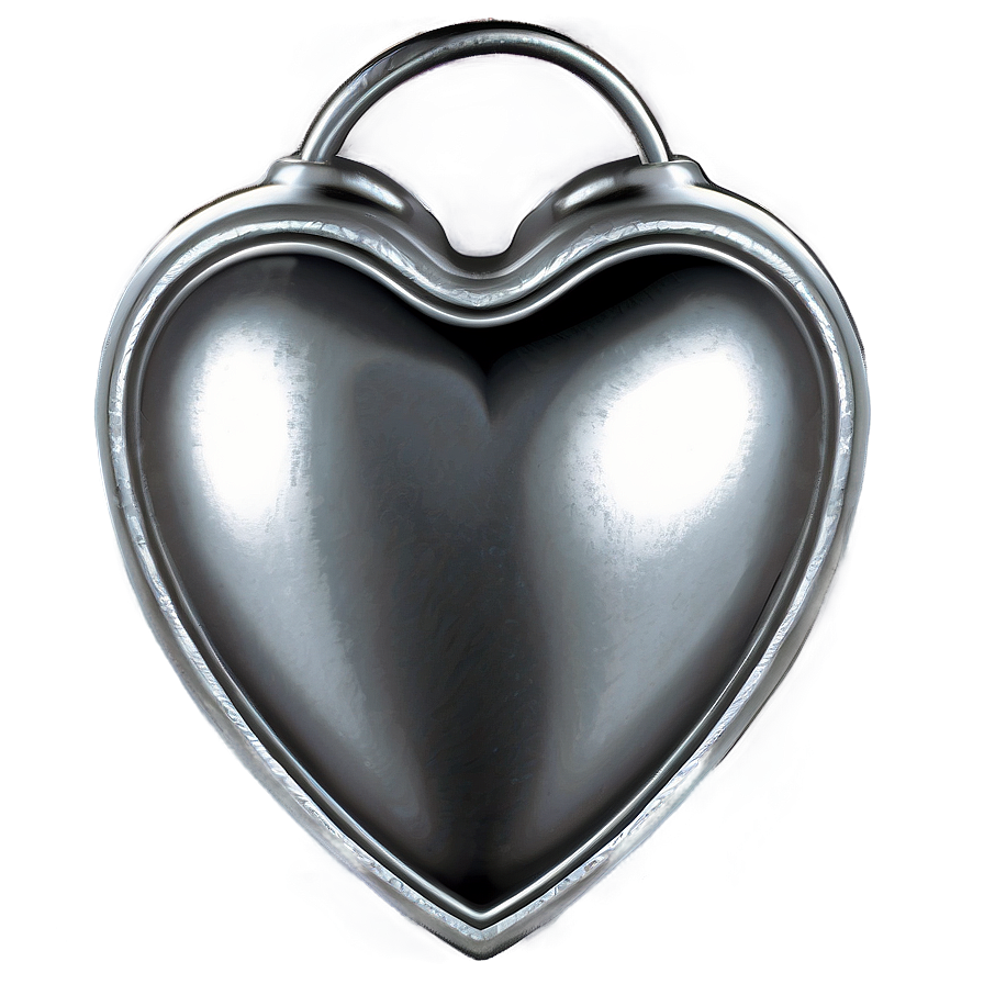 Silver Heart Illustration Png 62 PNG image