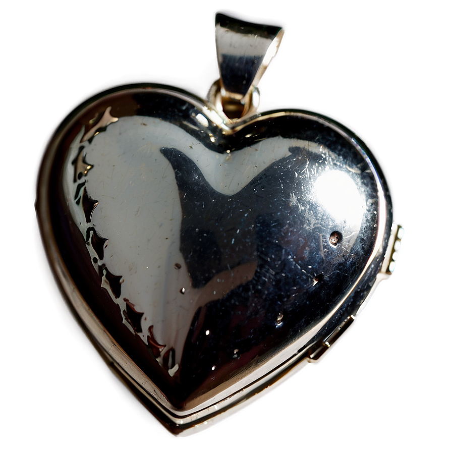 Silver Heart Locket Png Ccj17 PNG image