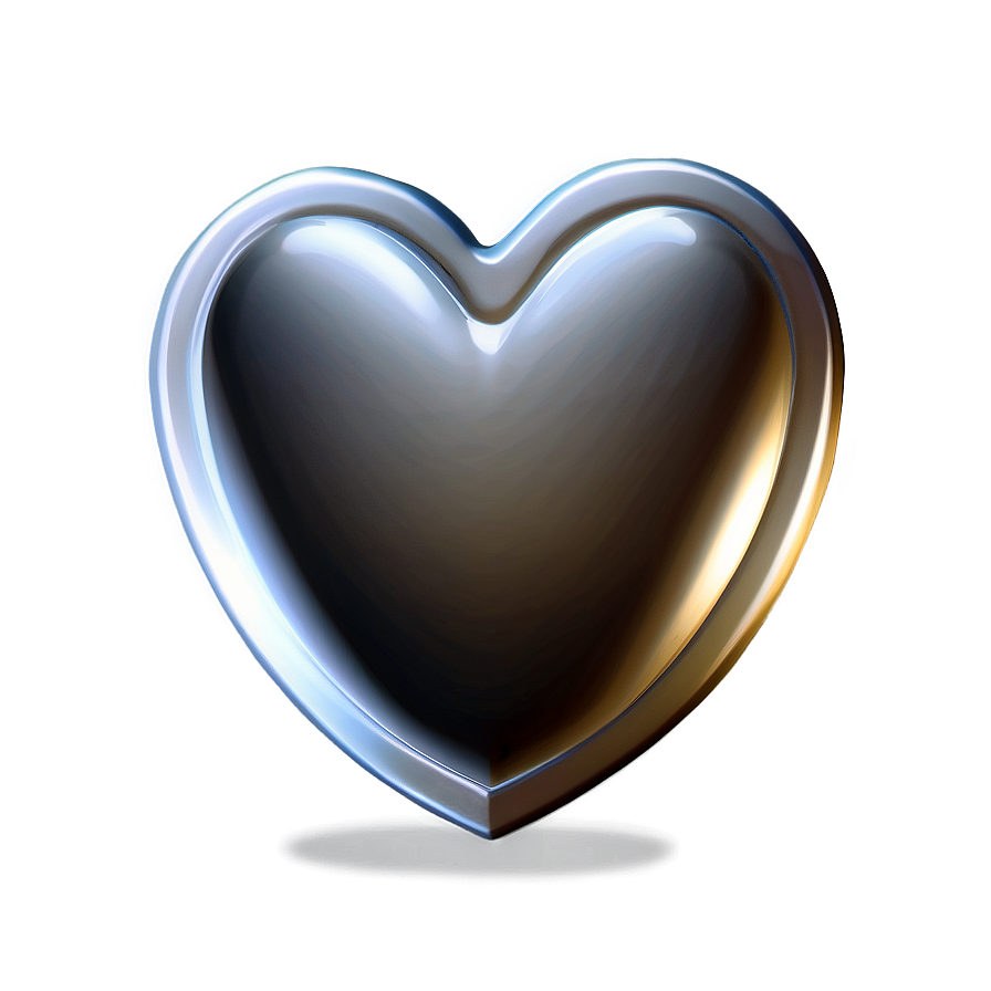 Silver Heart Outline Png Dhb97 PNG image