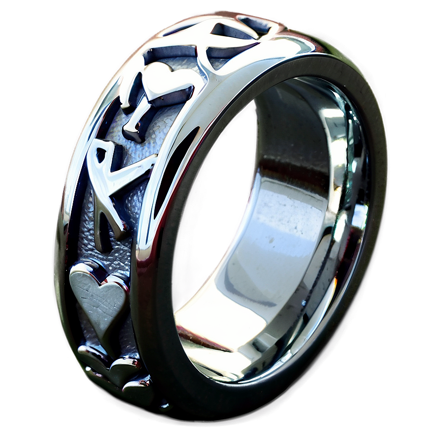 Silver Heart Ring Png 65 PNG image