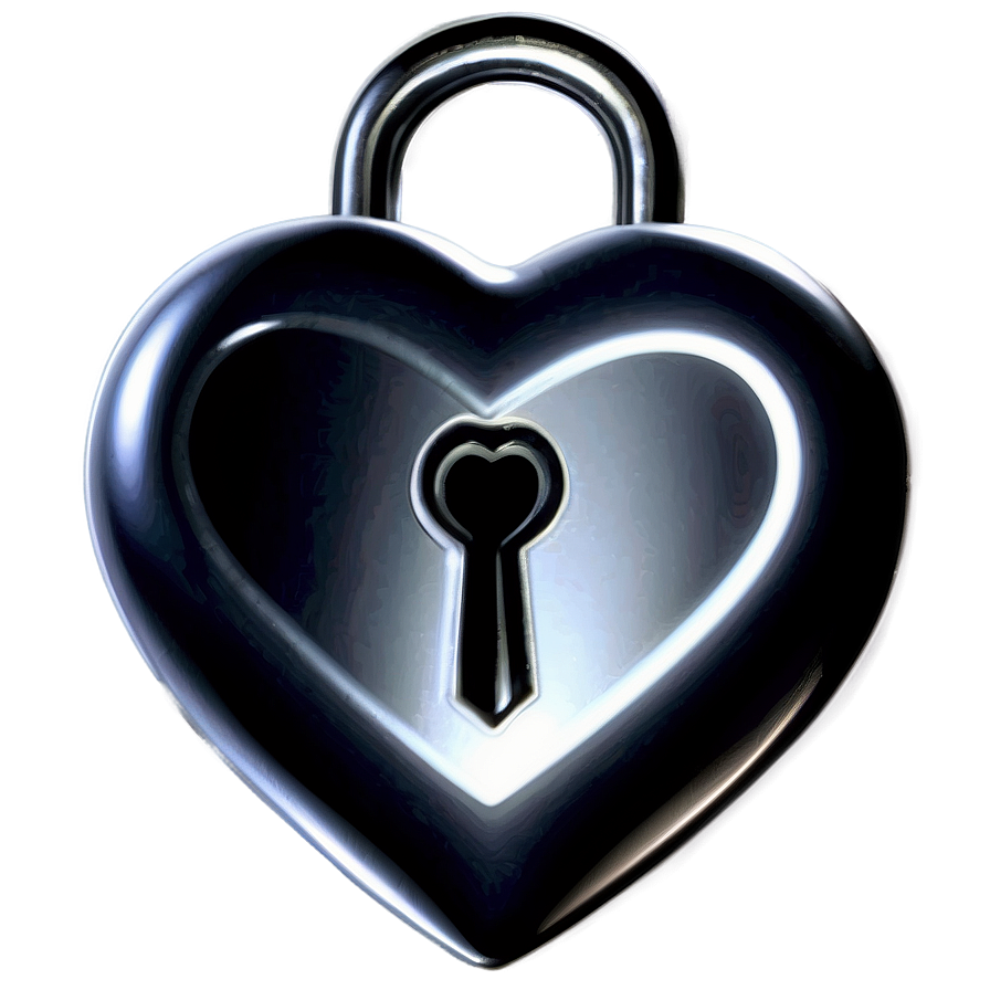 Silver Heart With Keys Png Nwx PNG image