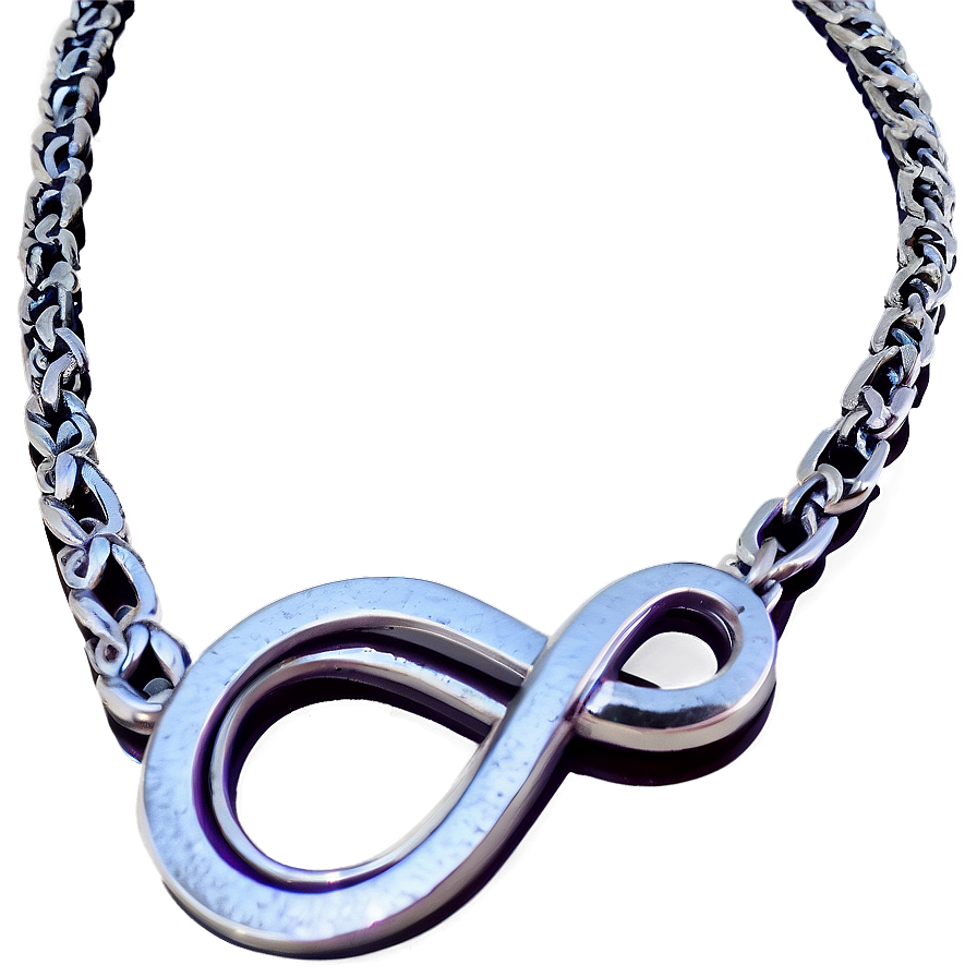 Silver Infinity Necklace Png Fvi16 PNG image