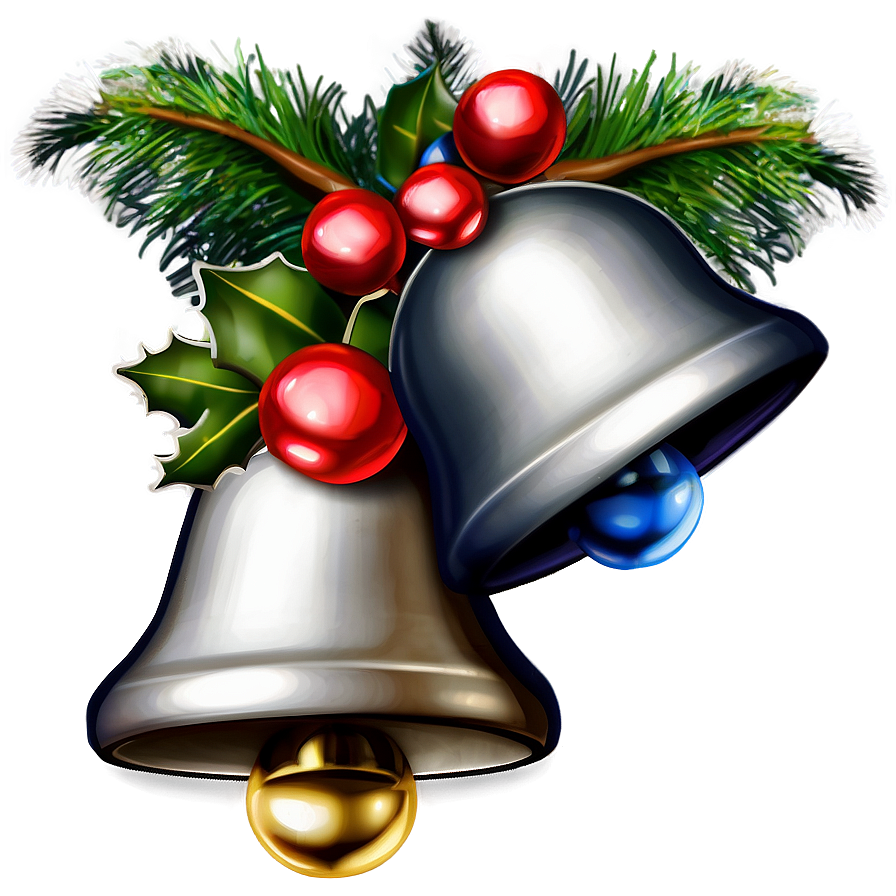 Silver Jingle Bells Png Okb PNG image