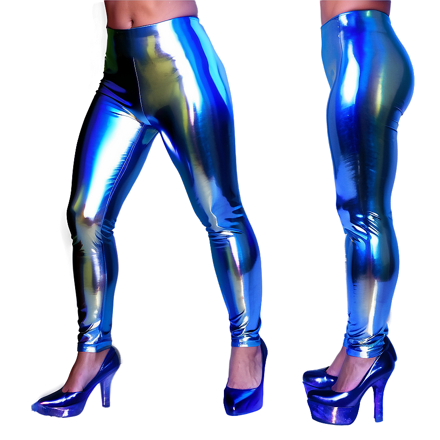 Silver Latex Leggings Png 06292024 PNG image