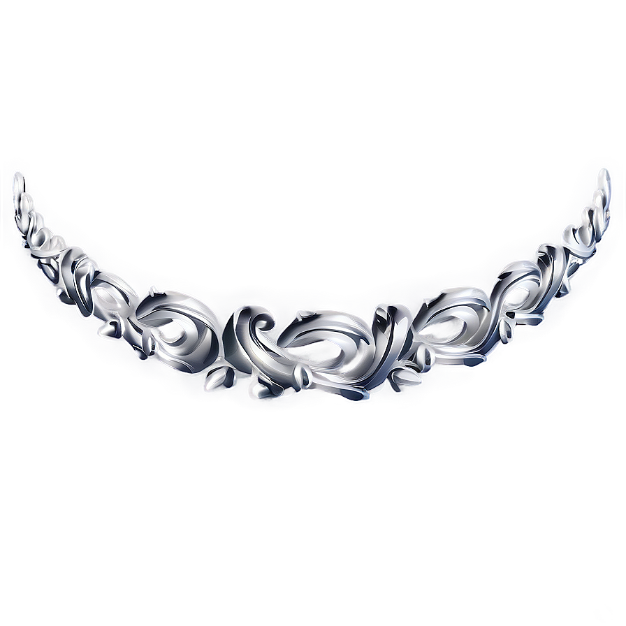 Silver Line Decorative Element Png Trv23 PNG image