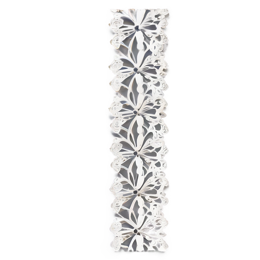 Silver Line Lace Border Png 69 PNG image