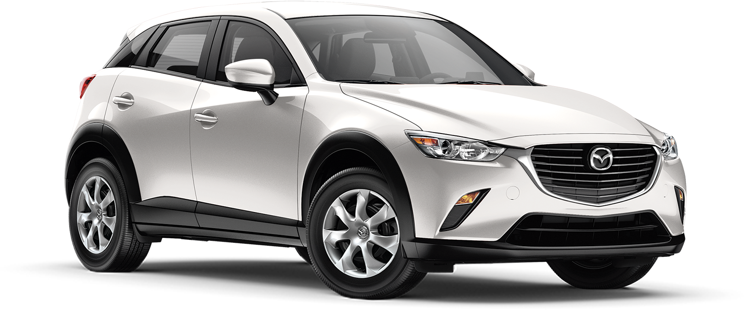 Silver Mazda C X3 S U V Profile View PNG image