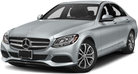 Silver Mercedes Benz Sedan PNG image